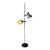 1950s Mid-Century Modern Metal Floor Lamp With Adjustable Dual Shades For Sale