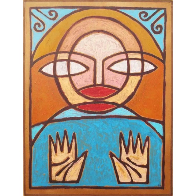 1990s Salvatore Travascio, Untitled, Oil on Paper, 1996 For Sale - Image 5 of 5