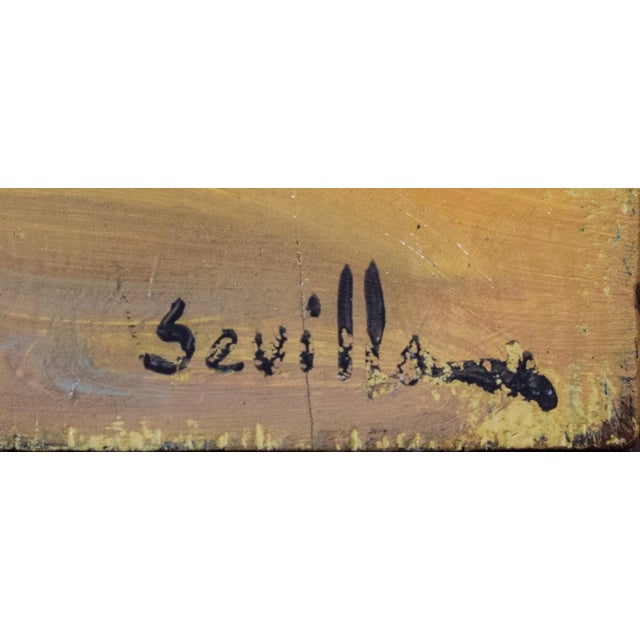 Impressionist Sketches of a Bullfight, 20th-Century, Oil on Board, Set of 2 For Sale - Image 7 of 15