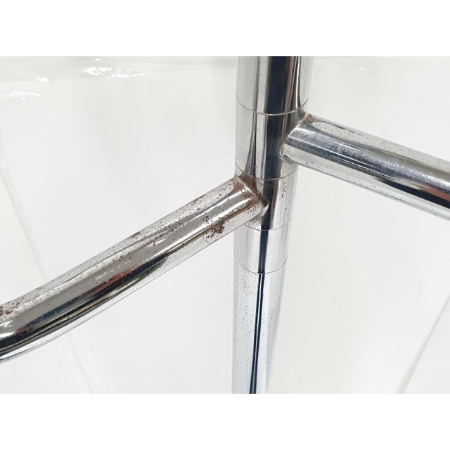Vintage Space Age Coat Rack in Chrome Steel, 1970s For Sale - Image 6 of 10