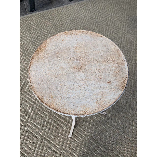 1980s Painted Métal Side Table For Sale - Image 9 of 13