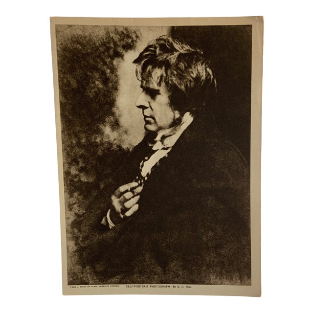 1905 Self Portrait by Hill Intaglio Gravure Print For Sale