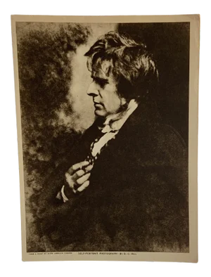 1905 Self Portrait by Hill Intaglio Gravure Print