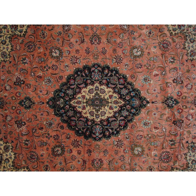 1970s Persian Silk Qum Rug - 9'9"x 1210' For Sale In New York - Image 6 of 7