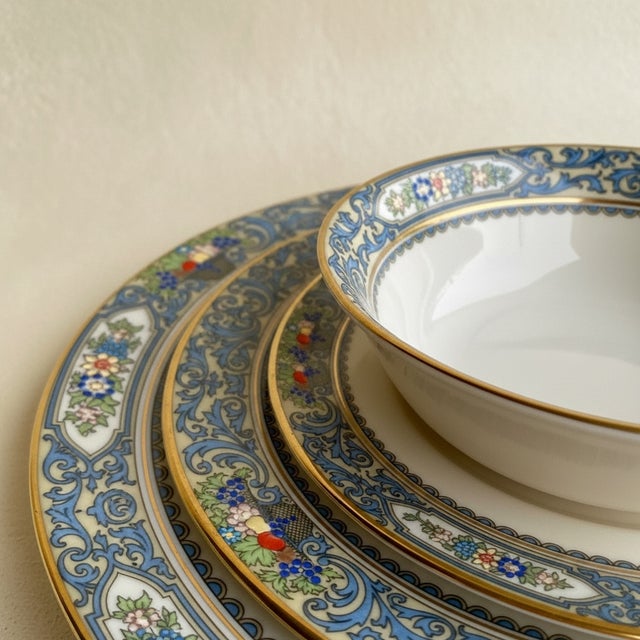 French Country Vintage Lenox Presidential Collection “Autumn” Dinnerware Set For Sale - Image 3 of 9