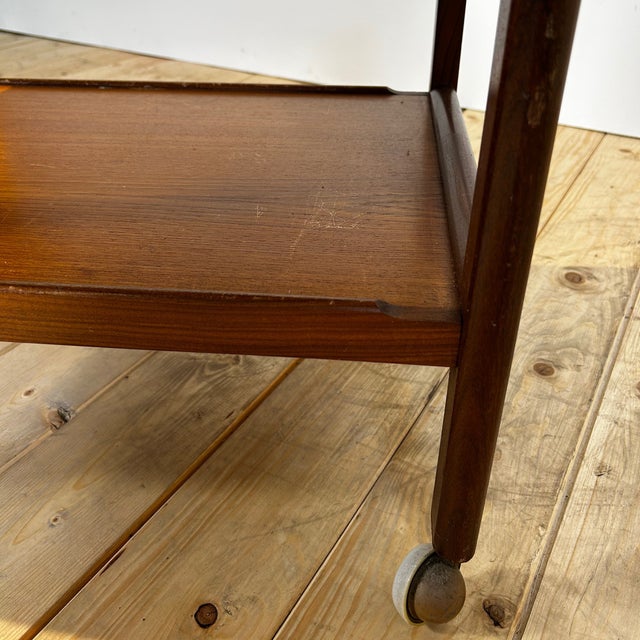 Danish Teak Bar Cart, 1960s For Sale - Image 6 of 9
