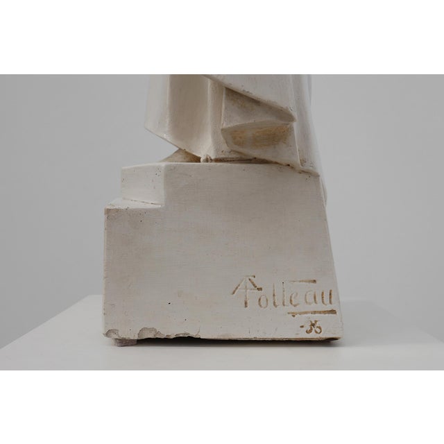 Christ King in Our Home Plaster Statue, Belgium, 1920 For Sale - Image 9 of 12