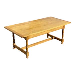 Vintage Tiger Maple Coffee Table