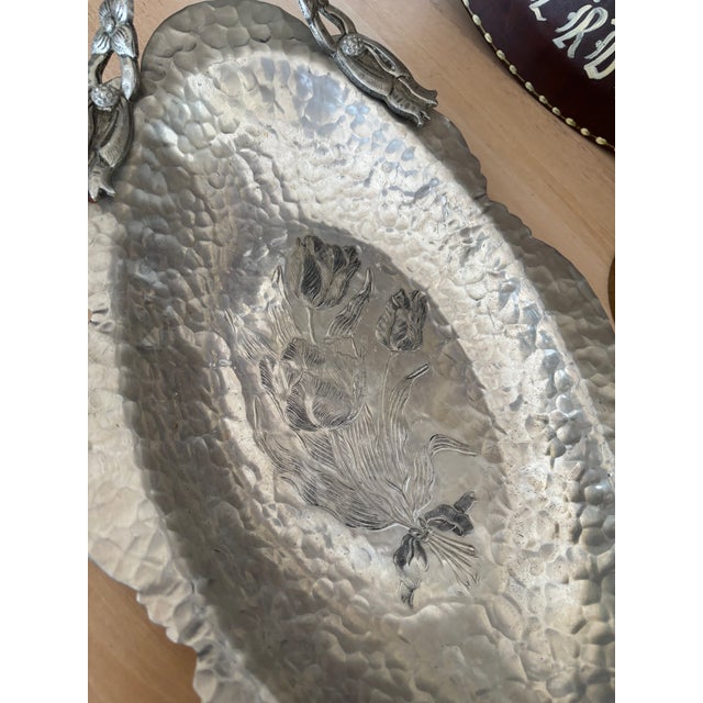 Silver Ornate Gold Frame With Duck Print For Sale - Image 8 of 8