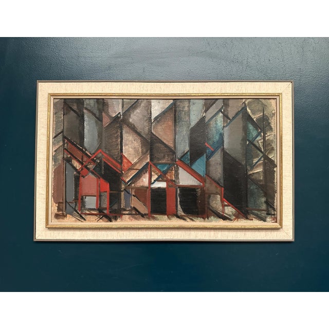 Carl Köhler, Diagonal Rooms, 1950s, Oil on Canvas, Framed For Sale - Image 17 of 18