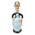 Mid 20th Century Figural Butler Ceramic Rye Decanter For Sale
