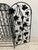 This iron wine rack can store 32 bottles! There is a set up to add your lock if u wish See the photos Nice size H36 W16 D13.5