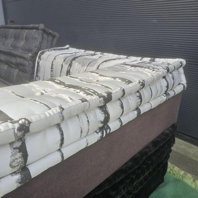 Modular Sectional Sofa in the Manner of Mah Jong, 1990 For Sale - Image 3 of 13