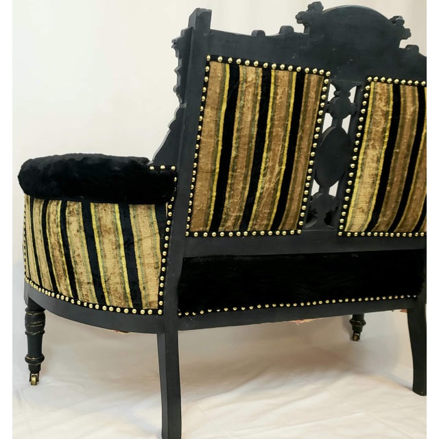 Antique Floral Eastlake Settee Chairish