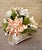 Vintage Seashell Flower Arrangement – Peach & Ivory Coastal Shell Art Sculpture For Sale - Image 4 of 8