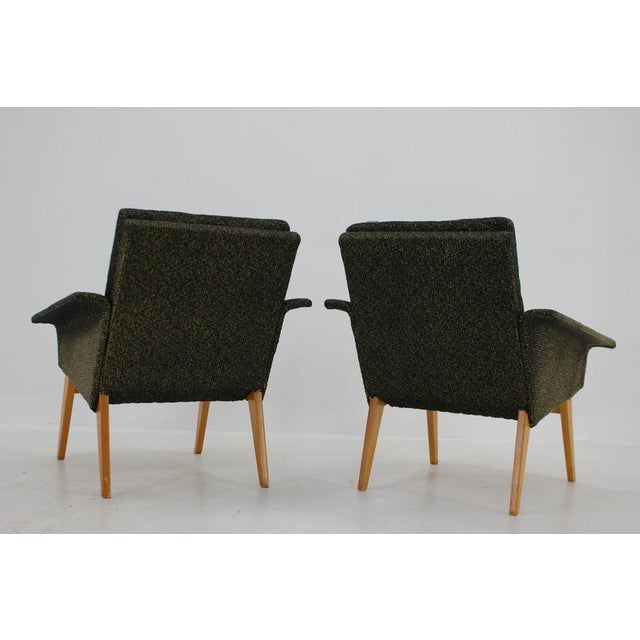 Brown Set of Armchairs, Czechoslovakia, 1960s For Sale - Image 8 of 17