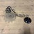 Small Pressed Glass Pendant Lamp with Chain and Ceiling Rose from Holophane, 1930s For Sale - Image 17 of 18