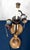 1970s Neoclassical Stiffel American Bronze Column Lamp - Dual Light Pull Chain For Sale - Image 9 of 12