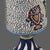 Late 20th Century Late 20th Century Hand Painted Armenian Ceramic Communion Chalice Loaves & Fish Mosaic Motif Spiritual For Sale - Image 5 of 10