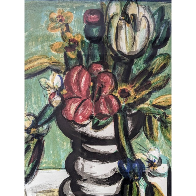 Franz Priking, Still Life with Flowers, 1960s-1970s, Hand-Signed Lithograph For Sale - Image 4 of 8