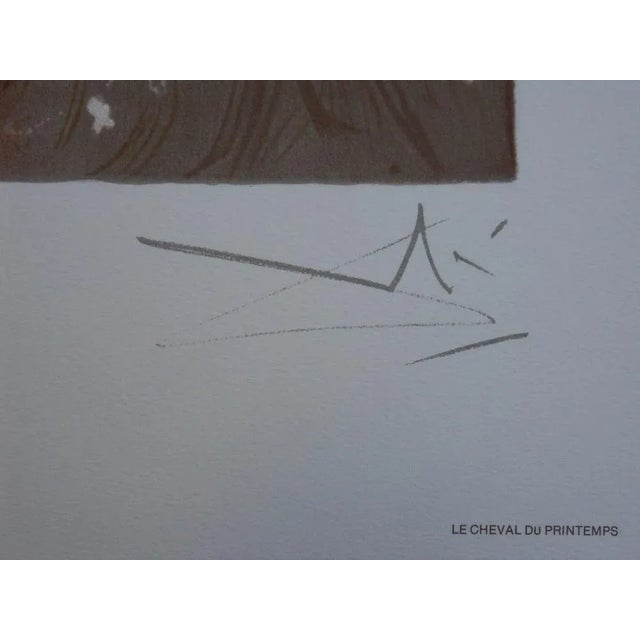 Salvador DALI (1904-1989) The Horses, The Spring Horse, 1983 Lithography Signed in the plate On Arches vellum 56 x 36 cm...