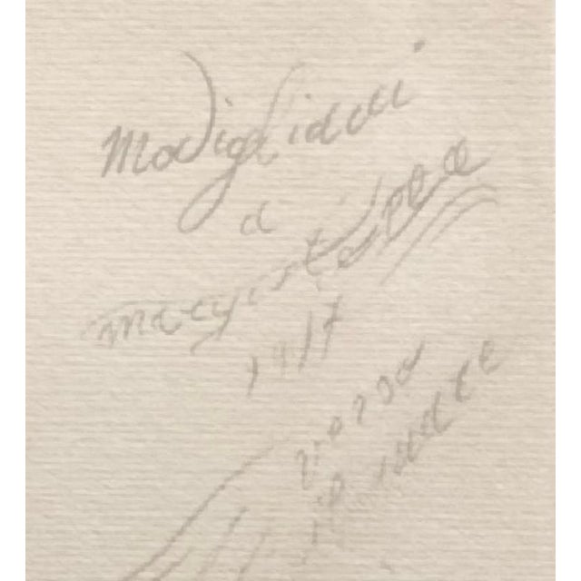 1980s A. Modigliani, Ritratto di Donna / Portrait of a Woman, Lithograph For Sale - Image 5 of 7