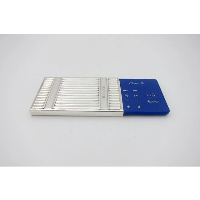 Modern Boxed Christofle Calculator Converter With Silverplated Cover For Sale - Image 3 of 10