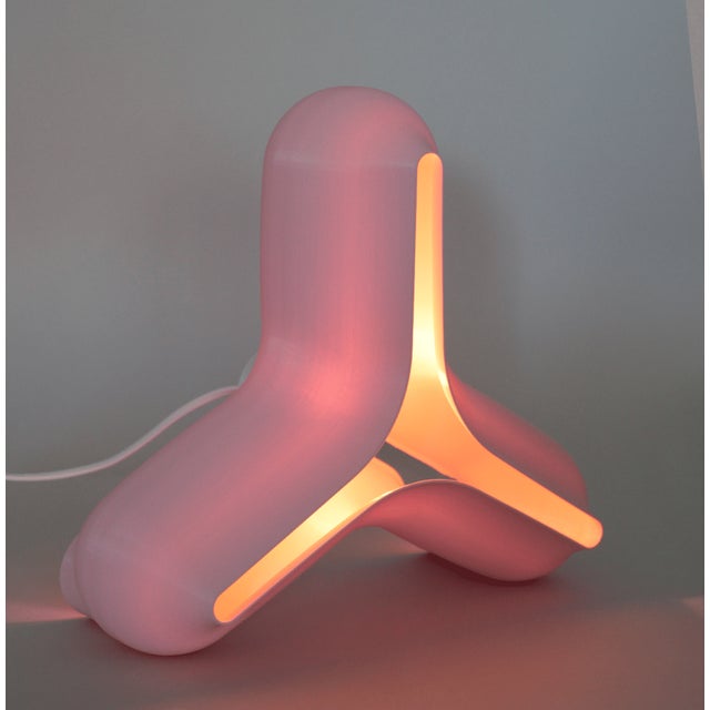 Contemporary Lumen S/ Pink Lamp by Jurij Rahimkulov For Sale - Image 3 of 5