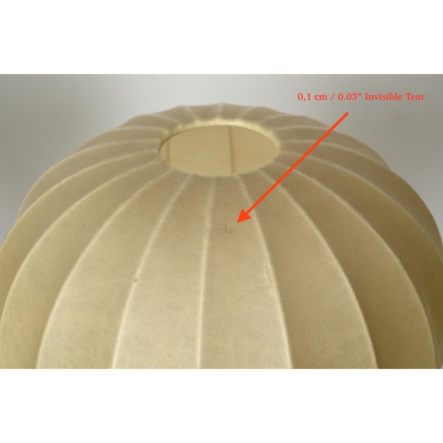 Large Beige Gatto Cocoon Table Lamps attributed to Castiglioni for Flos, Italy, 1960s, Set of 2 For Sale - Image 10 of 18