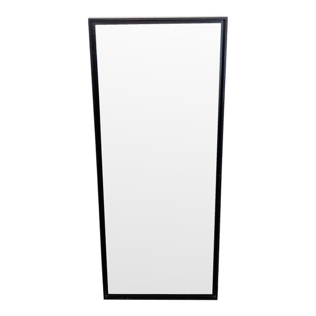 West Elm Wood Framed Floor Mirror For Sale