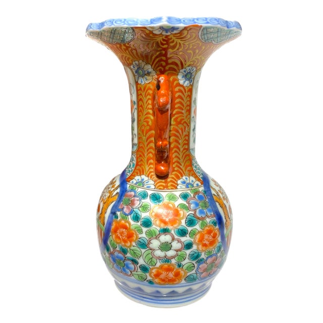 19th Century Japanese Imari Porcelain Vase by Zoshuntei Sanpo – Hand-Painted Birds, Arita Ware, Late Edo to Meiji Period Antique For Sale - Image 4 of 17