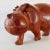 Wood Mid-Century Hand Carved Hippopotamus Sculpture of Solid Teak For Sale - Image 7 of 10