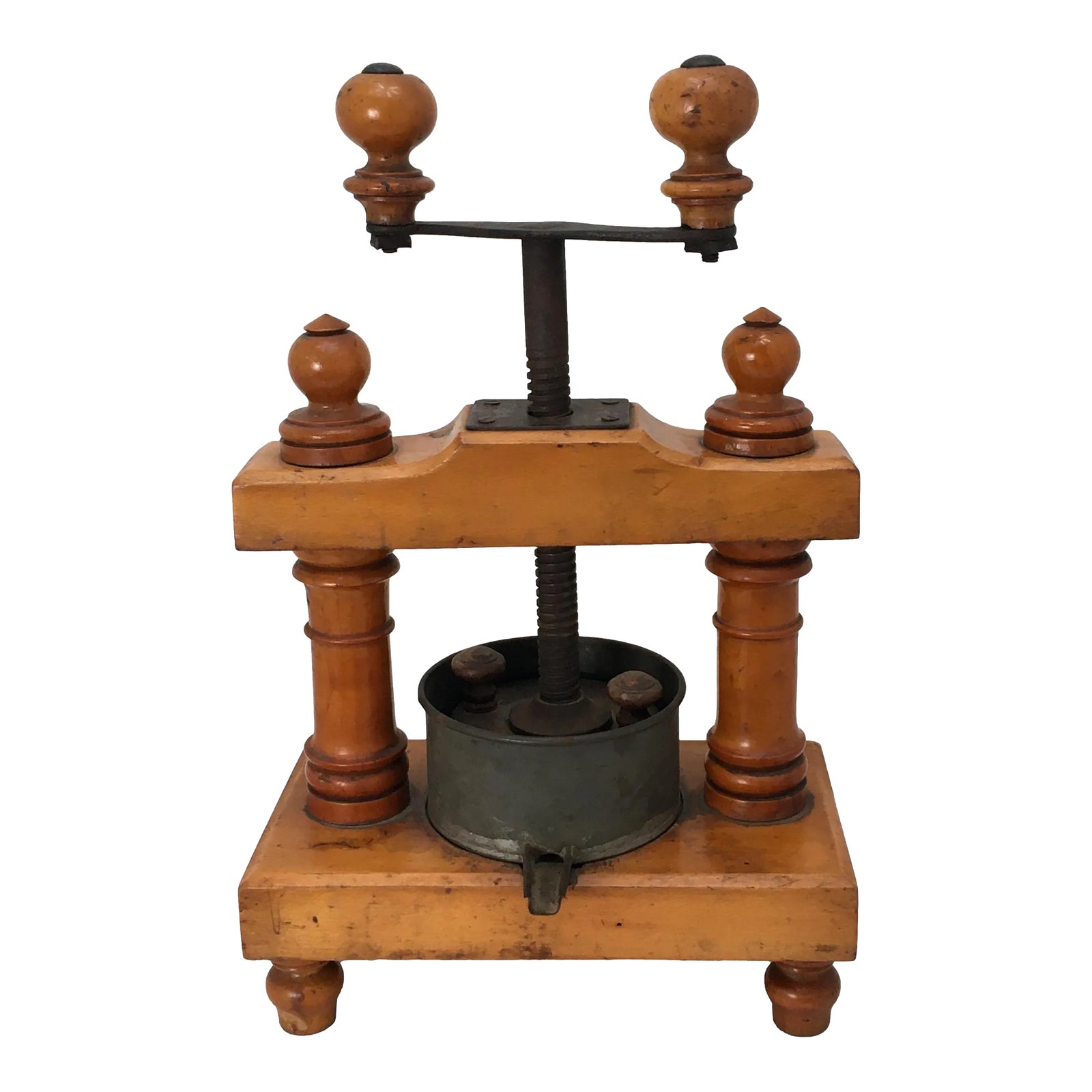 Beautifully Hand Made Antique Country French Hardwood & Iron