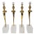1960s (4pc) Hollywood Regency Brass Caryatid Candleholders For Sale