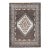 Vintage Moroccan Rug, Handwoven Wool, Geometric Pattern, Ivory & Brown, 6’ X 8’ For Sale