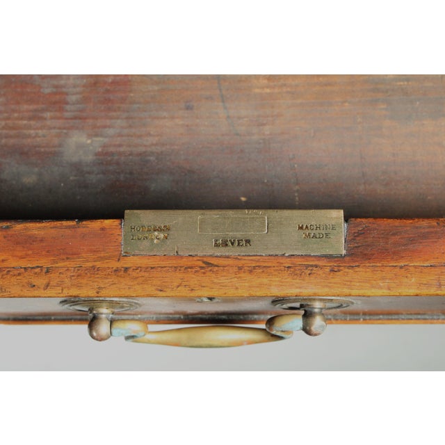 19th Century George III Style Mahogany Partners Desk WTH Leather Top For Sale - Image 12 of 13
