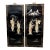 Vintage Mid-Century Chinoiserie Black Lacquer & Mother-of-Pearl Geisha Wall Panels - A Pair For Sale