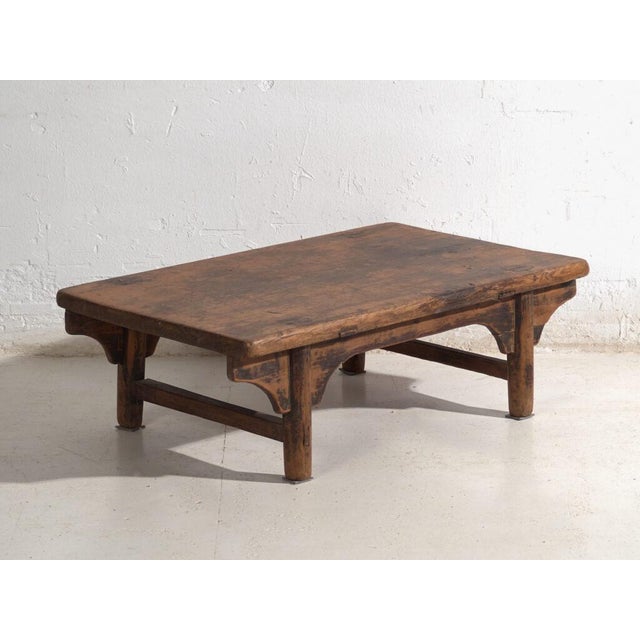 Low Antique Qing Dynasty Shanxi Kang Table in Pine For Sale - Image 9 of 9