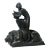Ernst Seger, David and Lion, German Art Deco Patinated Bronze Sculpture, c. 1920 For Sale