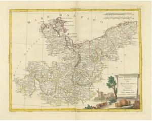 Antique Map of Northern Upper Saxony and Baltic Coast by Antonio Zatta, 1782