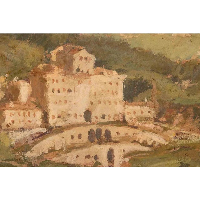 Modern Franco Marzilli, View of Villa Aldobrandini, Frascati, Oil Painting, 1970s For Sale - Image 3 of 6