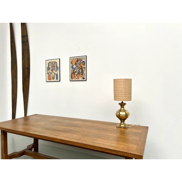 Vintage Brass Table Lamp, 1950s For Sale - Image 6 of 14