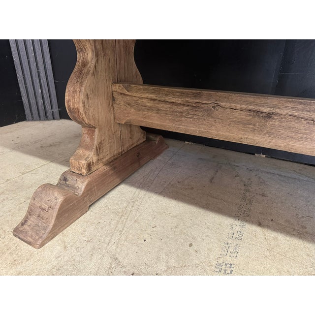 Antique Large Oak Farmhouse Dining Table, 1890 For Sale - Image 16 of 18