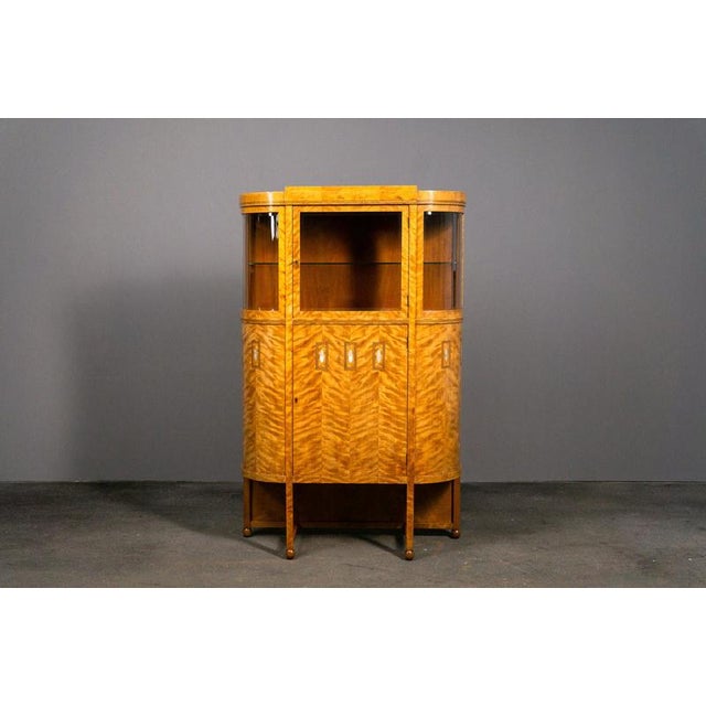 Object: Display Cabinet Period & Style: Art Deco - 1920s/30s Features - elegant and practical piece of furniture with...