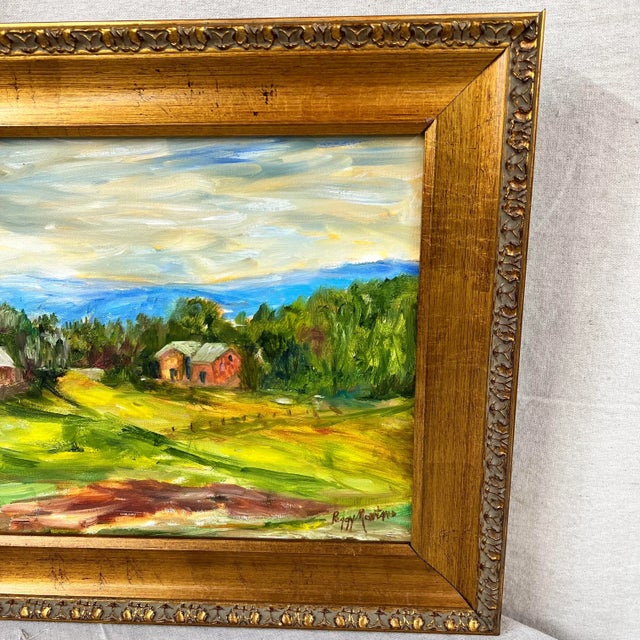 Traditional Original Art Oil on Canvas Landscape For Sale - Image 3 of 7