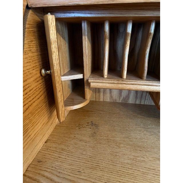 Late 20th Century Rolltop Secretary Desk For Sale - Image 4 of 11