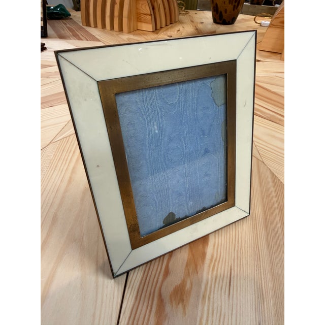 Ivory and Brass Picture Frame For Sale - Image 4 of 6