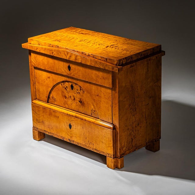Biedermeier Chest of Drawers in Birch, Northern Germany, 1820 For Sale - Image 5 of 11