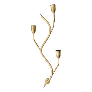 Art Deco Astra Wall Light in Brass, Norway, 1950s For Sale
