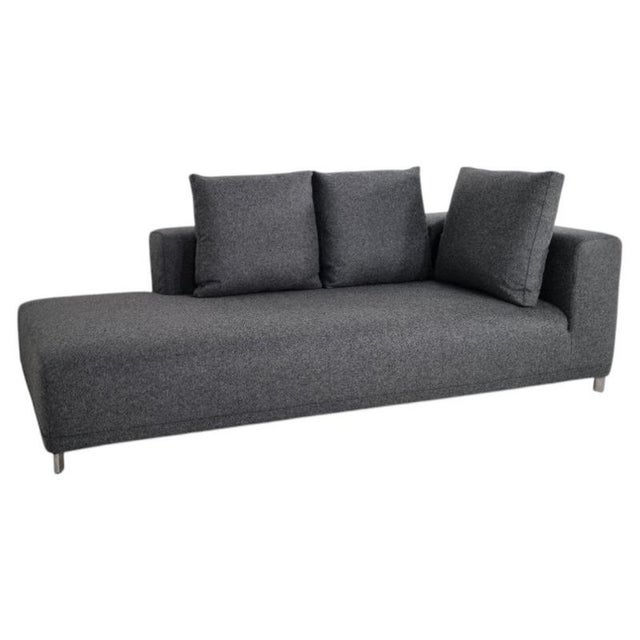 Textile Opium Chaise Unit in Grey Wool from Ligne Roset For Sale - Image 7 of 7